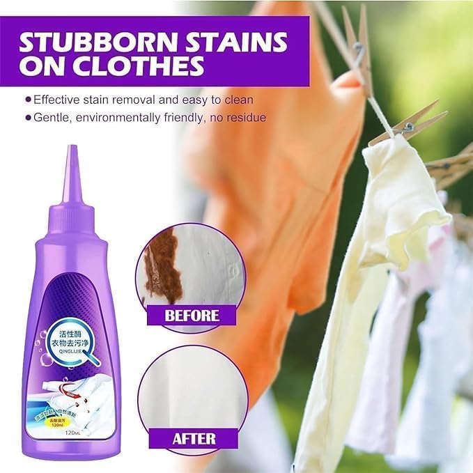 All-Purpose Stain Remover for Clothes - Stainless Steel Multi-Use Roll Bead